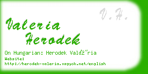 valeria herodek business card